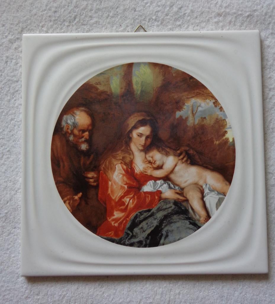 Prachtige tegel met schilderij merk V&B made in Germany, Ophalen