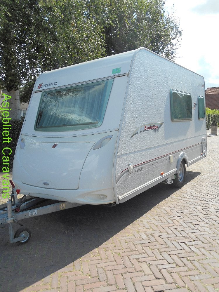 STERCKEMAN EVOLUTION COMFORT 420 CP 2012 voortent en mover, Caravans en Kamperen, Sterckeman, Schokbreker, Dwarsbed, Treinzit