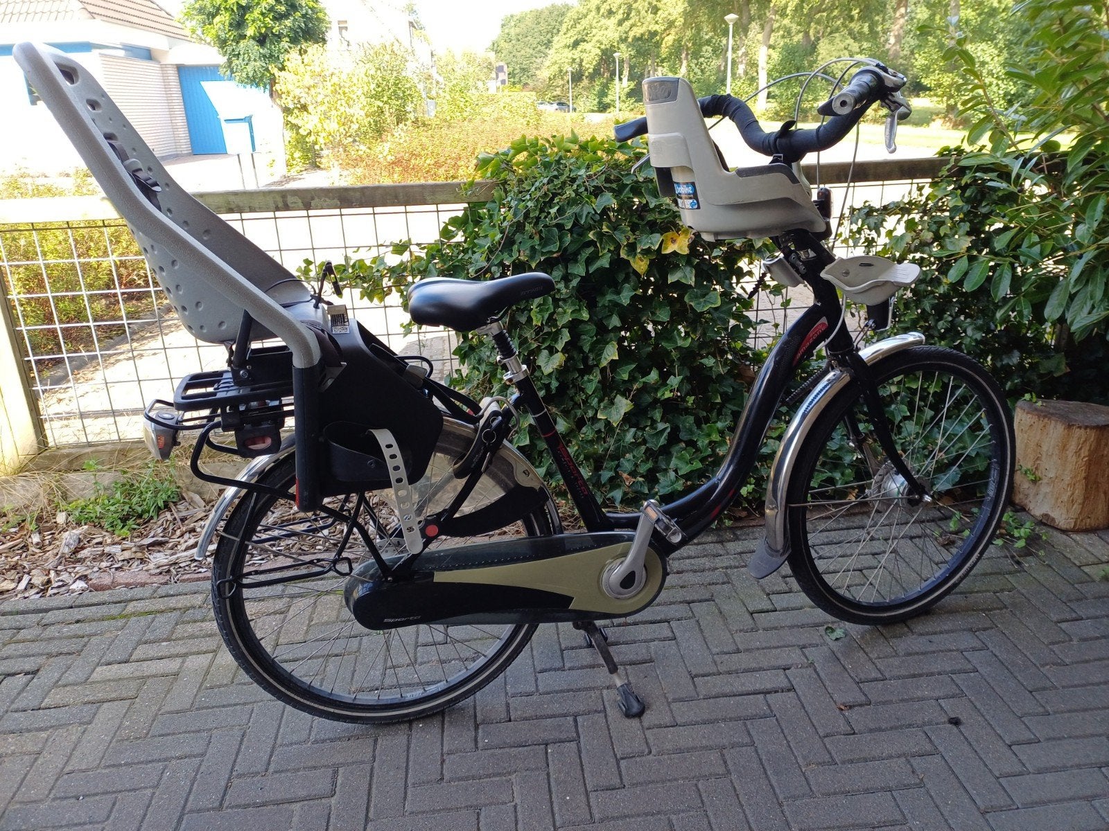 Sparta Amazone trendy mamafiets met voor- en achterzit, Ophalen, 2 zitjes, Sparta, Gebruikt