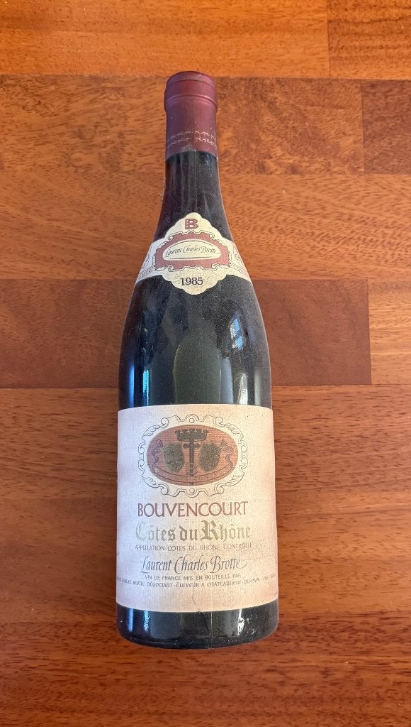 Côtes du Rhône Wijn uit 1985, Verzamelen, Wijnen, Frankrijk, Nieuw, Ophalen of Verzenden, Rode wijn