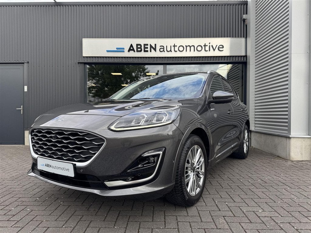 Ford Kuga 1.5 EcoBoost 150PK Vignale (TREKHAAK|LEDER|ACC|HUD, Zwart, Bedrijf, Handgeschakeld, 3 cilinders