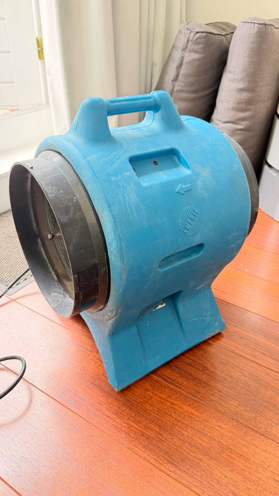 TE HUUR Bouw ventilator bouwventilator 670W  - EUR 35 pw, Ophalen, Gebruikt, Ventilator