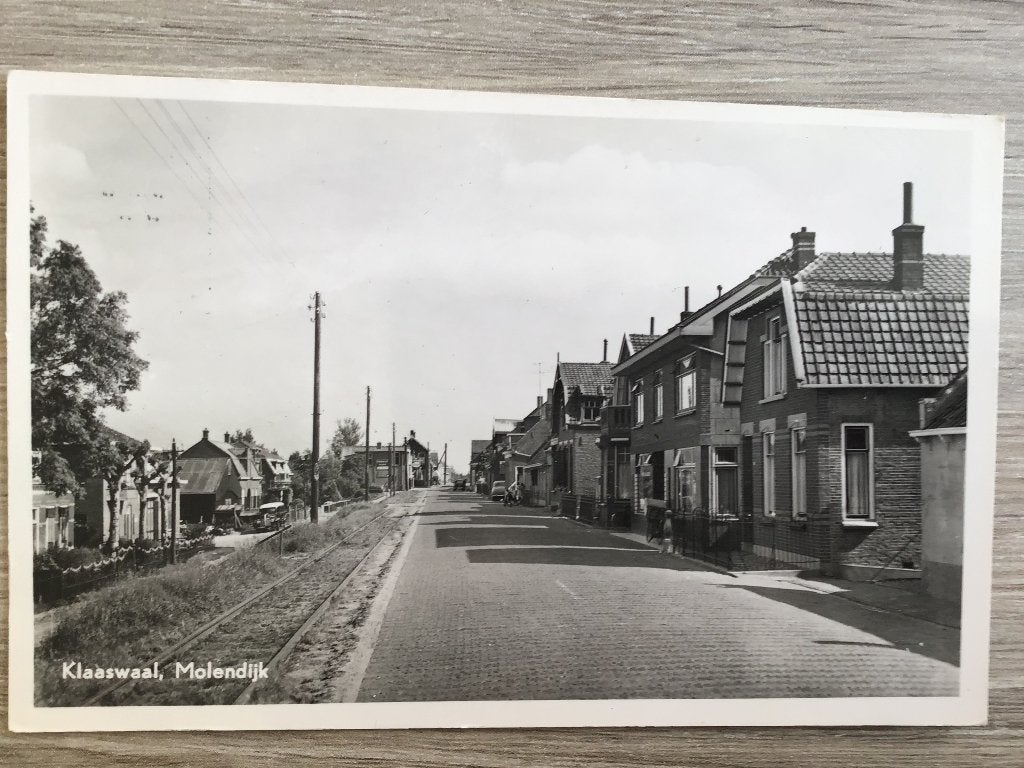 Oude ansichtkaart Klaaswaal, Molendijk - 1950-60, Verzamelen, Verzenden, 1940 tot 1960, Gelopen, Zuid-Holland
