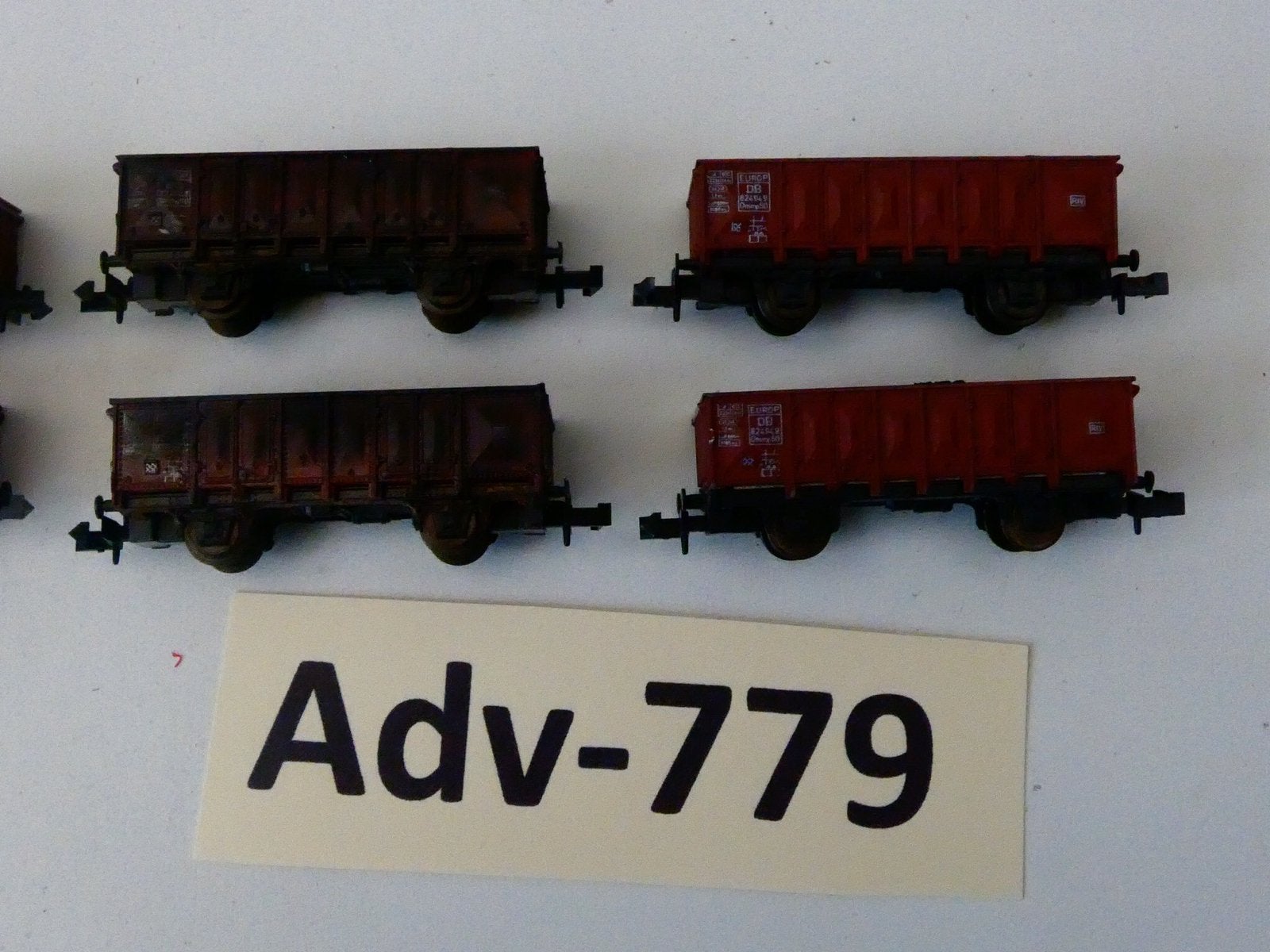 Adv-779 N Spoor Hogebakwagons Beladen met kolen Roco, Gelijkstroom, Wagon, Ophalen of Verzenden, Zo goed als nieuw