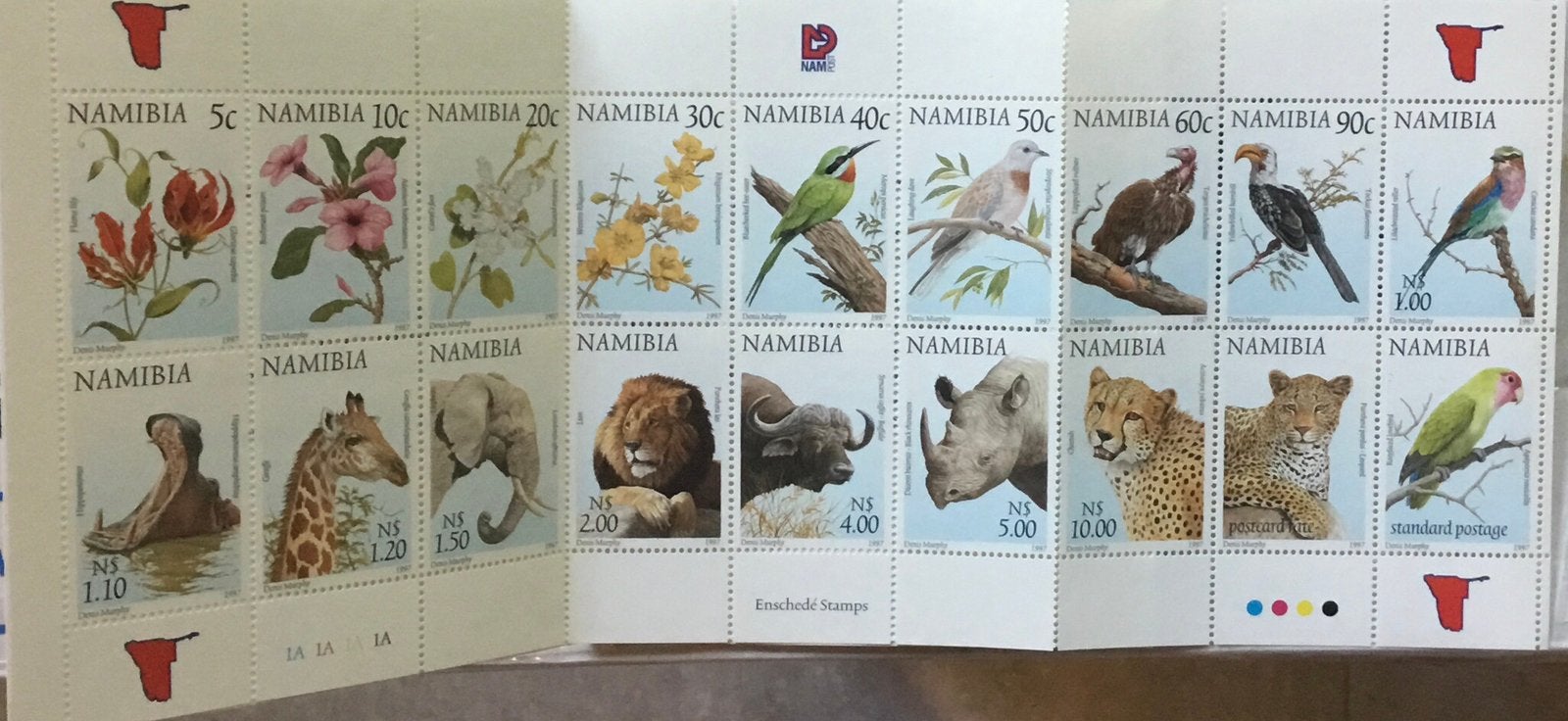 Namibië flora en fauna 1997 postzegelboekje, Ophalen of Verzenden, Overige landen