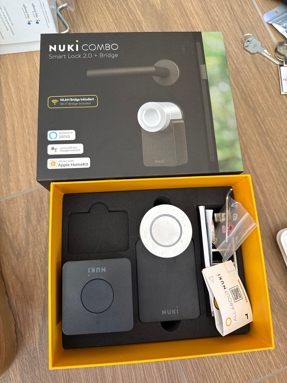 Nuki Combo Smart Lock 2.0 + Bridge, Ophalen, Nieuw, Overige materialen, Slot