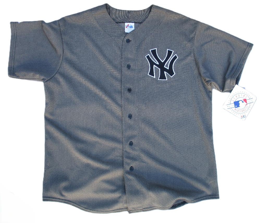 New york yankees mlb baseball honkbal jersey grey xl, Ophalen of Verzenden, Nieuw, Honkbal, Kleding
