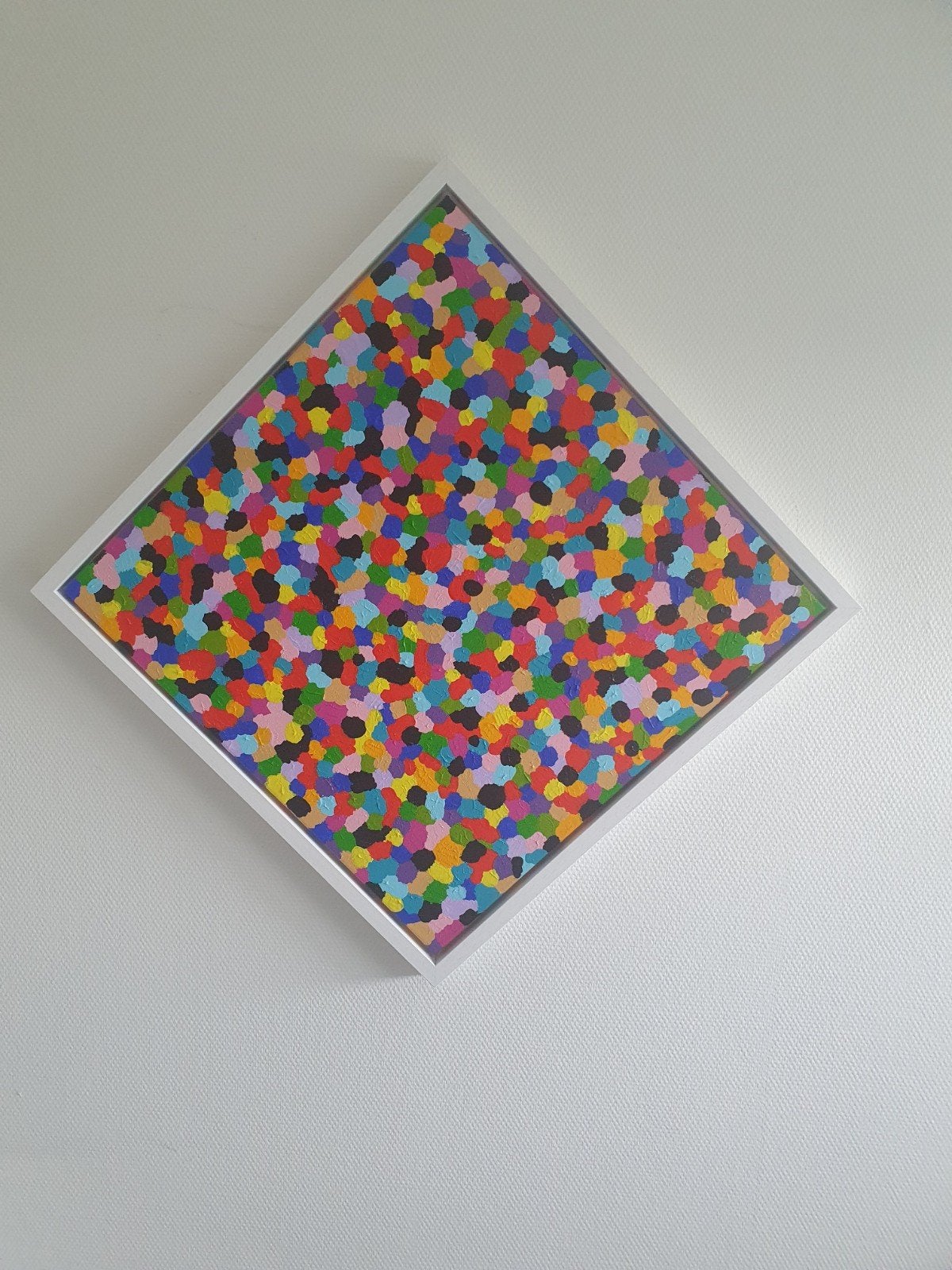 Modern origineel Schilderij in baklijst, Ophalen of Verzenden