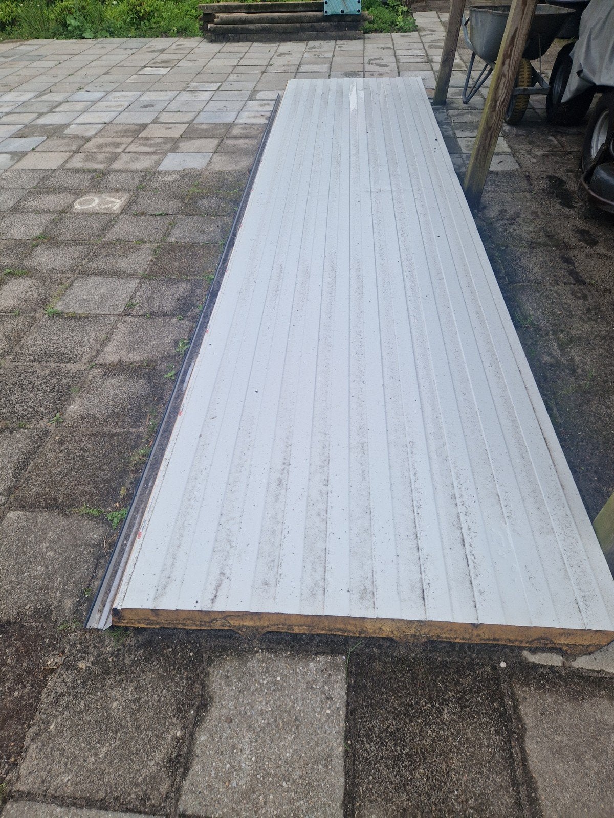 Sandwichpaneel voor dak of wand - een van 4.35 bij 1.00, Ophalen, Gebruikt, Overige materialen, 50 tot 100 mm