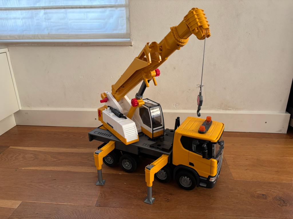 Bruder Liebherr Kraanwagen Speelgoed, Ophalen of Verzenden, Zo goed als nieuw