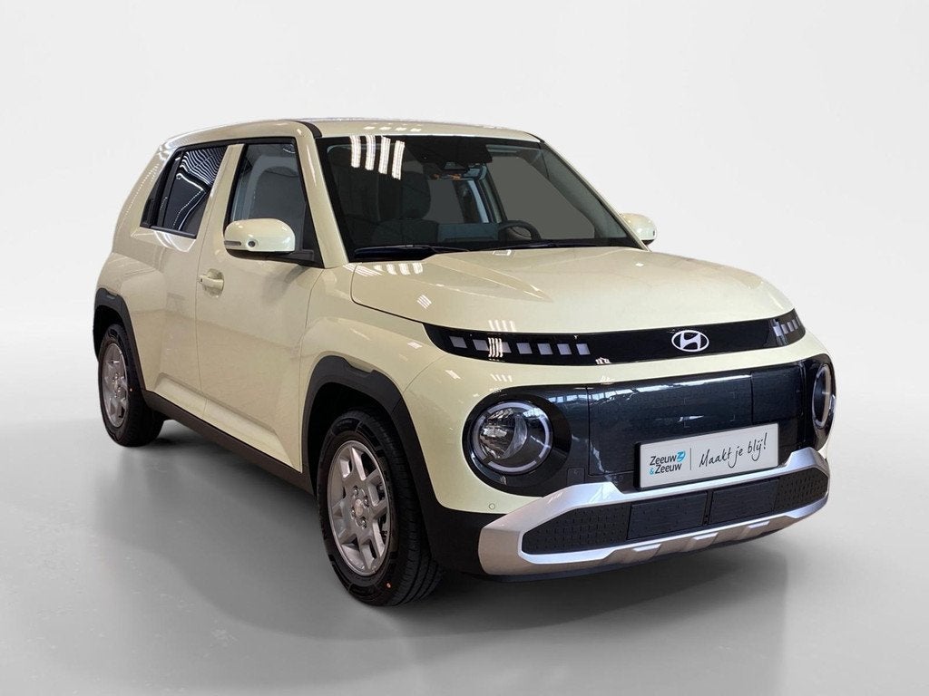 Hyundai INSTER 49 KWH | PULSE | AIRCO | NAVI |, Auto's, Hyundai, 12 maanden, Stof, Zwart, Geel