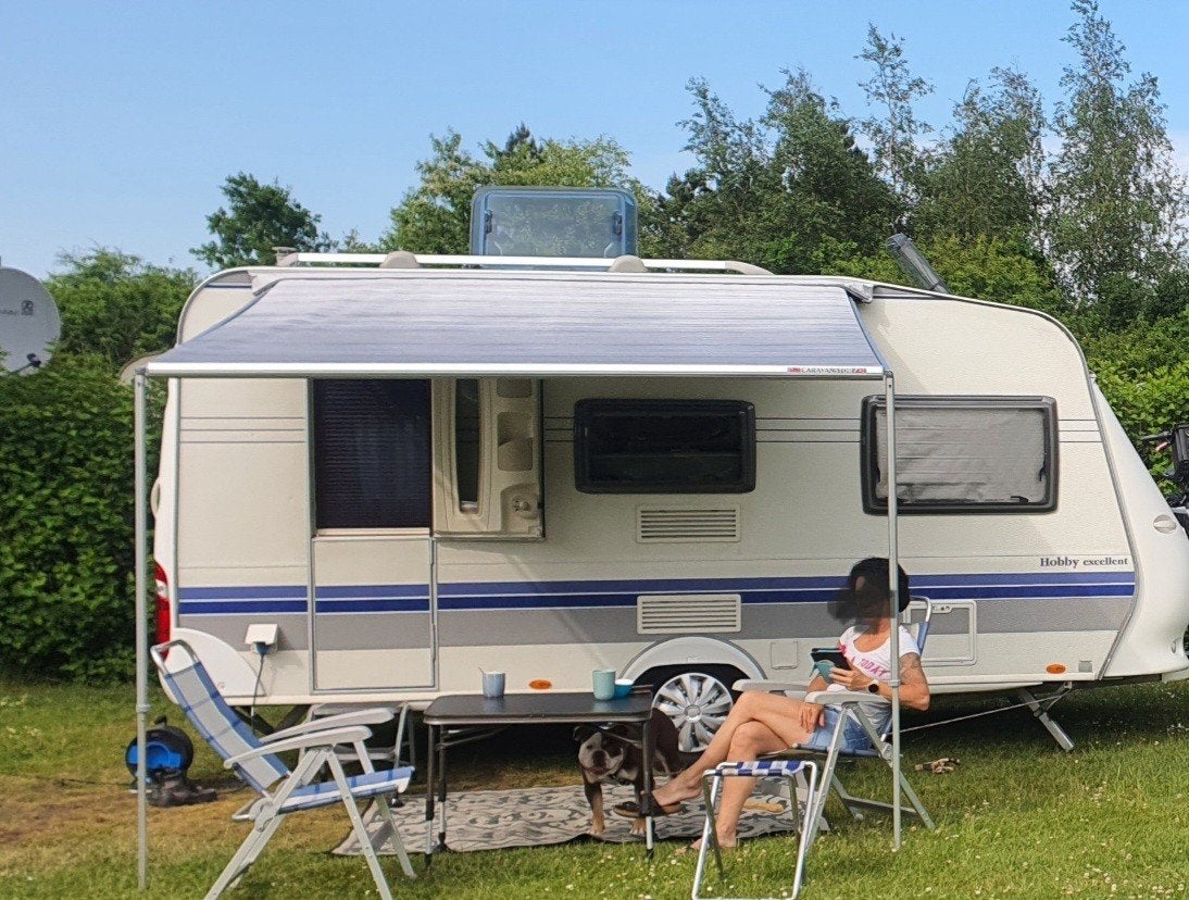 Fiamma Caravanstore XL 280 luifel met zijwand en stormbanden, Ophalen, Zo goed als nieuw