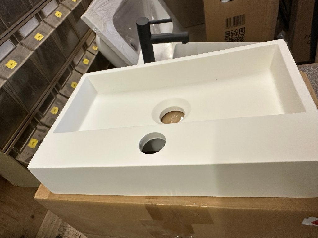 Toiletfontein Solid Surface Mat Wit 34,5x23,5x7 cm, Ophalen, Overige typen, Info@dealplein.nl, Dealplein