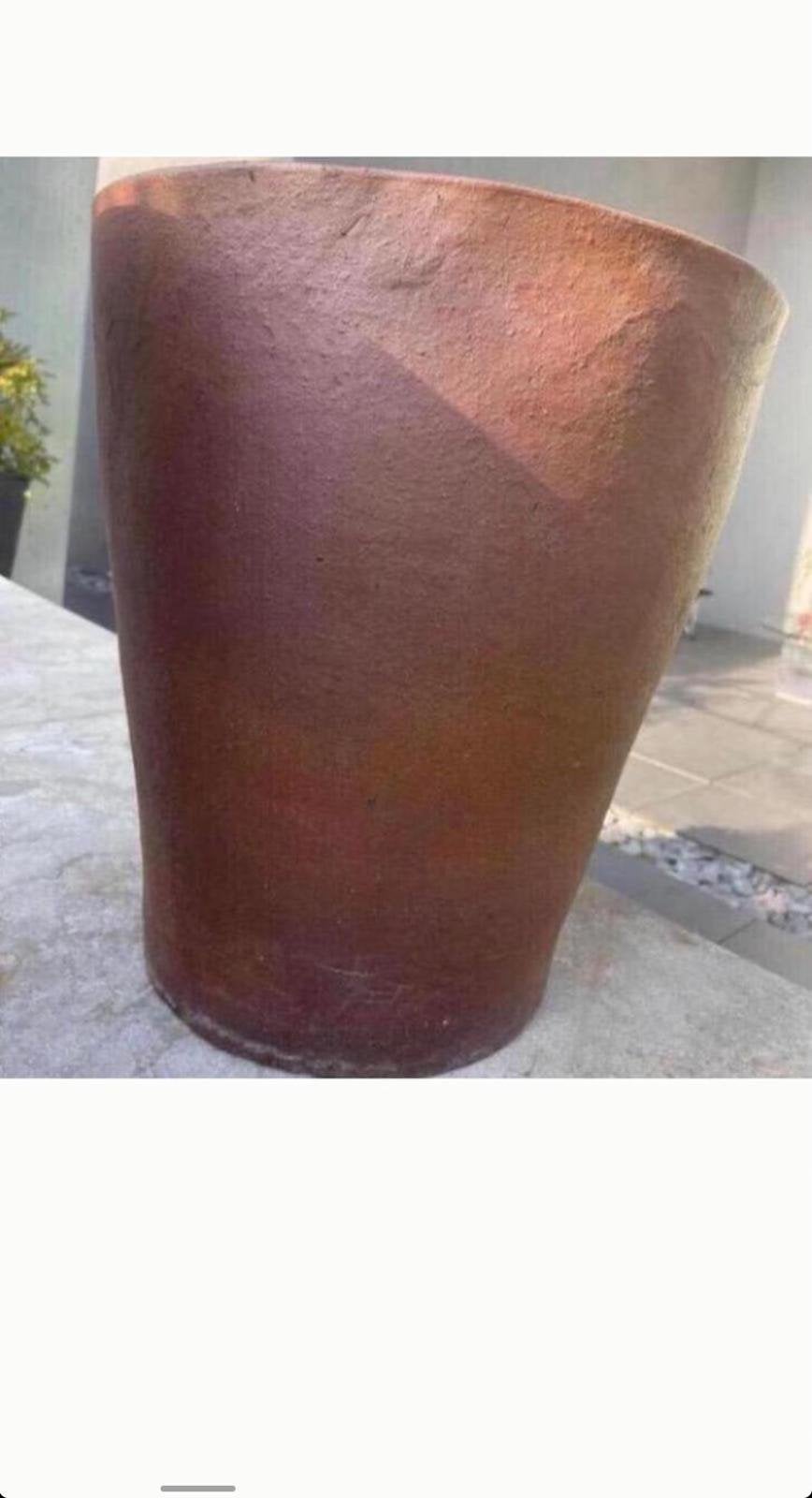 Grote oude dikke terracotta bloempot HxD 45x41,5cm, Ophalen, 40 cm of meer, Rond, Zo goed als nieuw