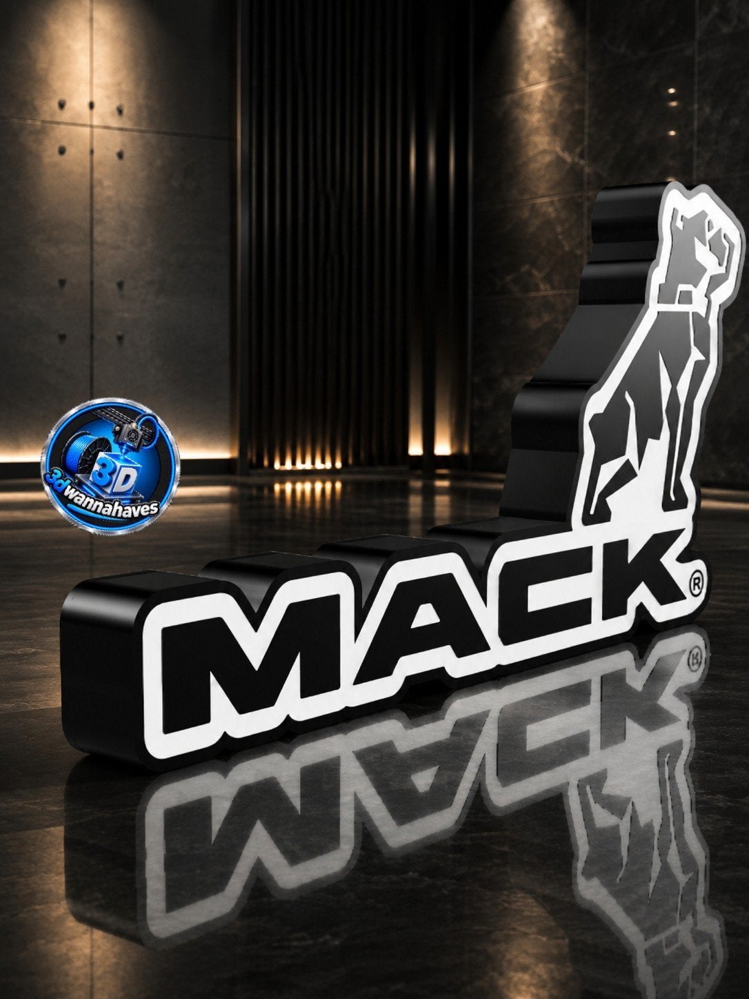 Stijlvolle Mack Lichtbak met LED Verlichting, Ophalen of Verzenden, Zo goed als nieuw, Lichtbak of (neon) lamp