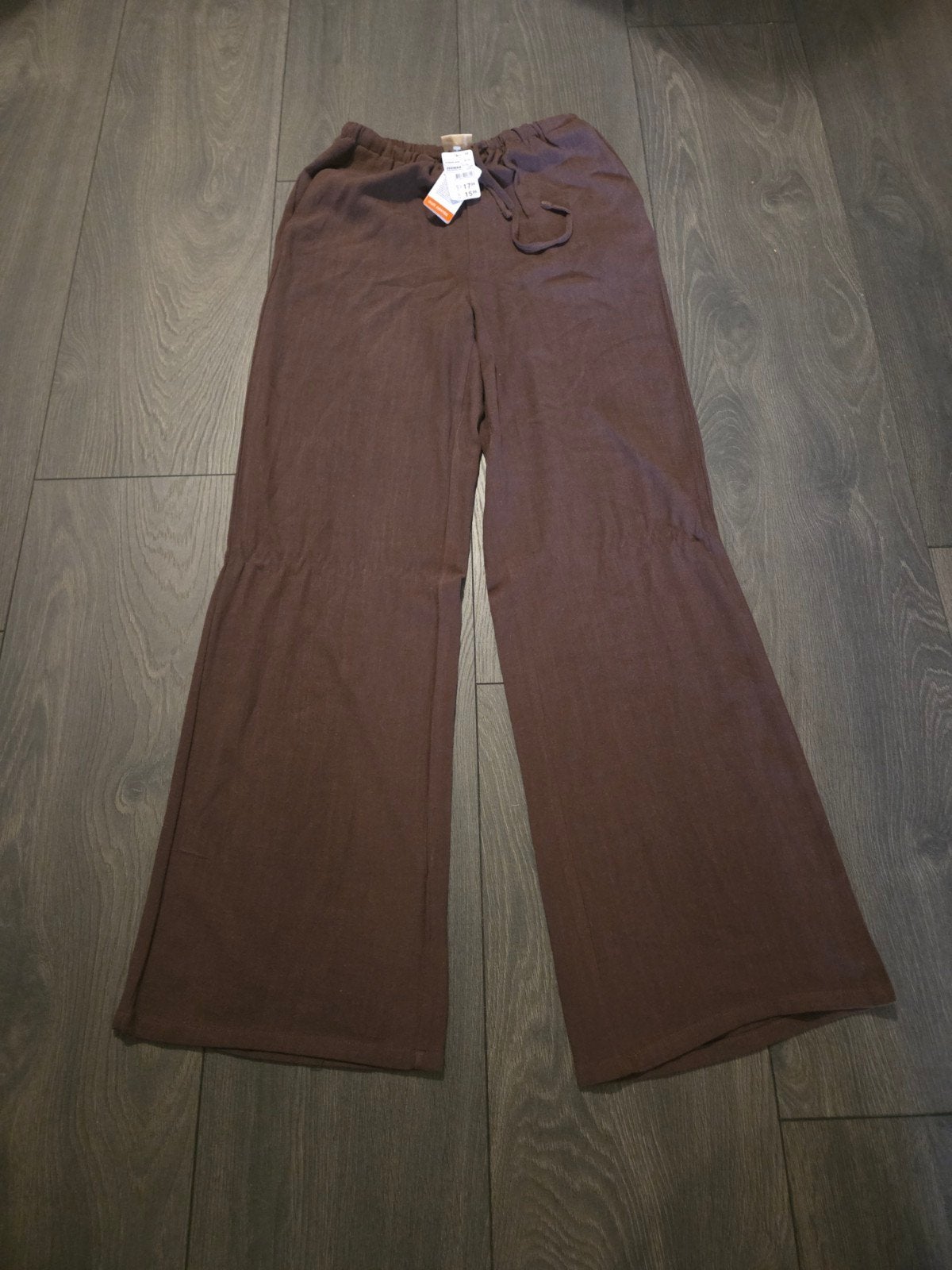 linnen pantalon, Kleding | Dames, Maat 38/40 (M), Bruin, Zeeman, Nieuw
