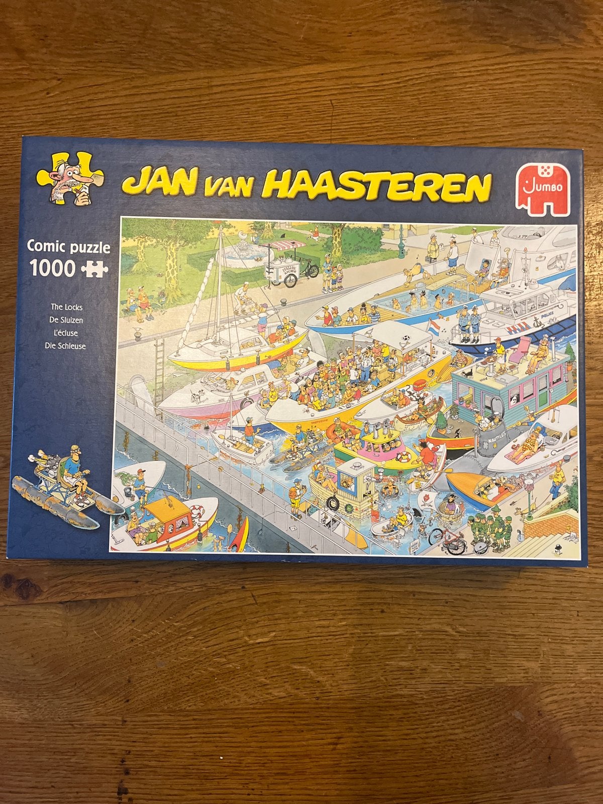 Jan van Haasteren Comic Puzzel - De Sluizen 1000 stukjes, Ophalen of Verzenden, 500 t/m 1500 stukjes, Gebruikt, Legpuzzel