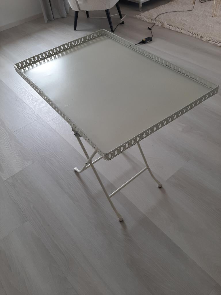 butlertray, Huis en Inrichting, Tafels | Bijzettafels, Ophalen, Zie foto, Gebruikt, Metaal of Aluminium