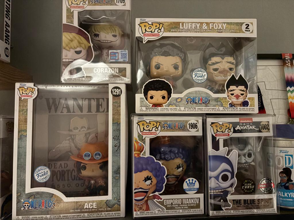 Anime Funko Pops One Piece + Avatar Chase, Ophalen, Nieuw
