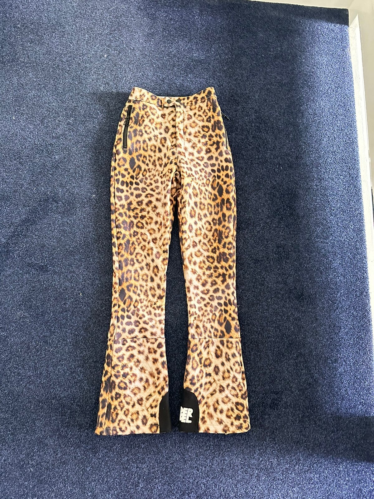 Superrebel skibroek meisje (164) leopard print, Sport en Fitness, Overige merken, 100 tot 140 cm, Ophalen of Verzenden, Zo goed als nieuw