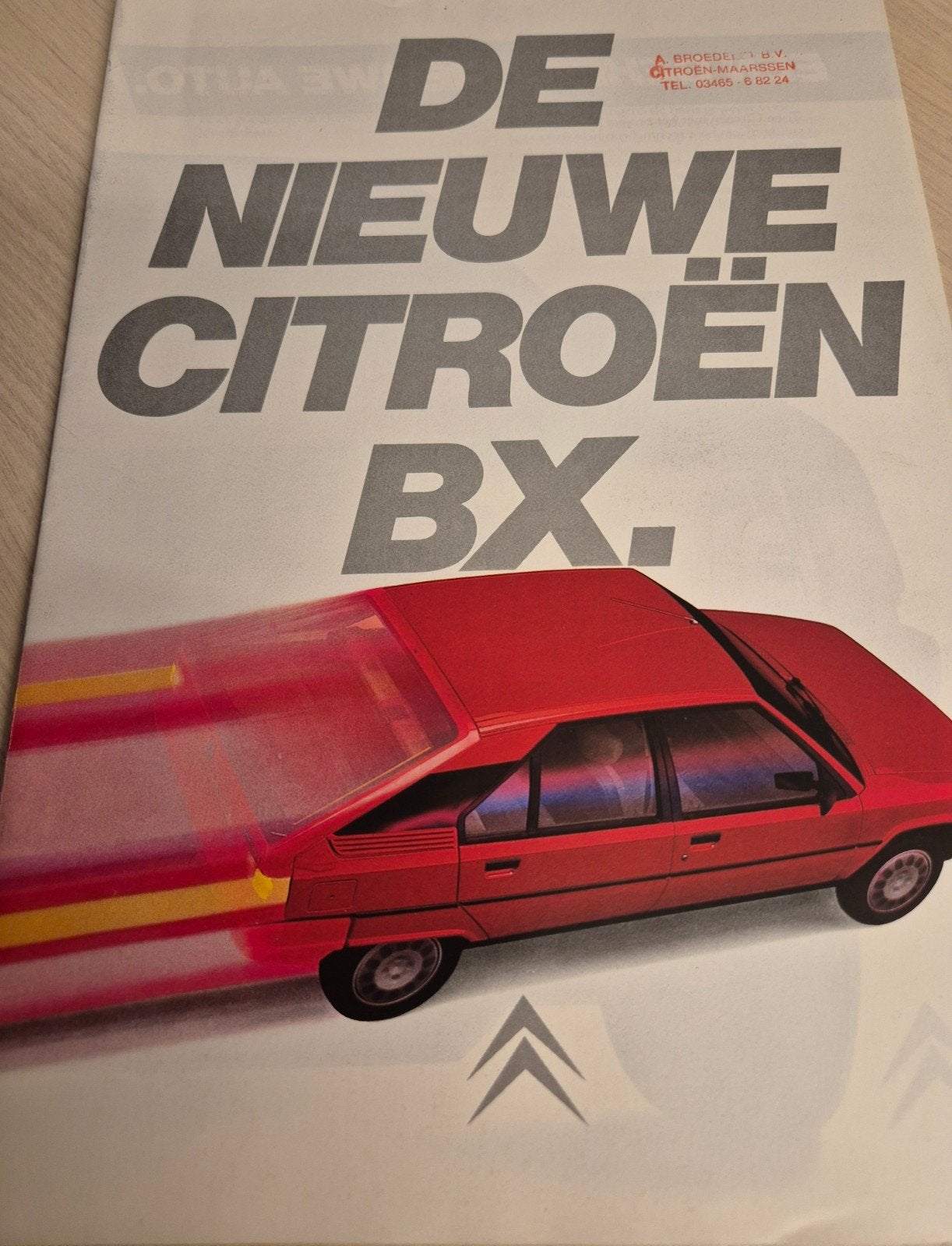1982 Nederlands introductie Citroën BX SERIE I folder izgst, Ophalen of Verzenden, Zo goed als nieuw, Citroën