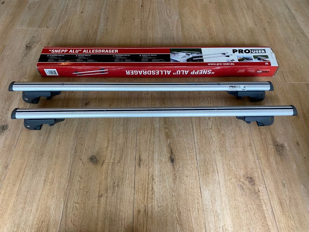 Alu Dakdragers – Pro User (universeel, compleet in doos), Auto diversen, Ophalen of Verzenden, Gebruikt