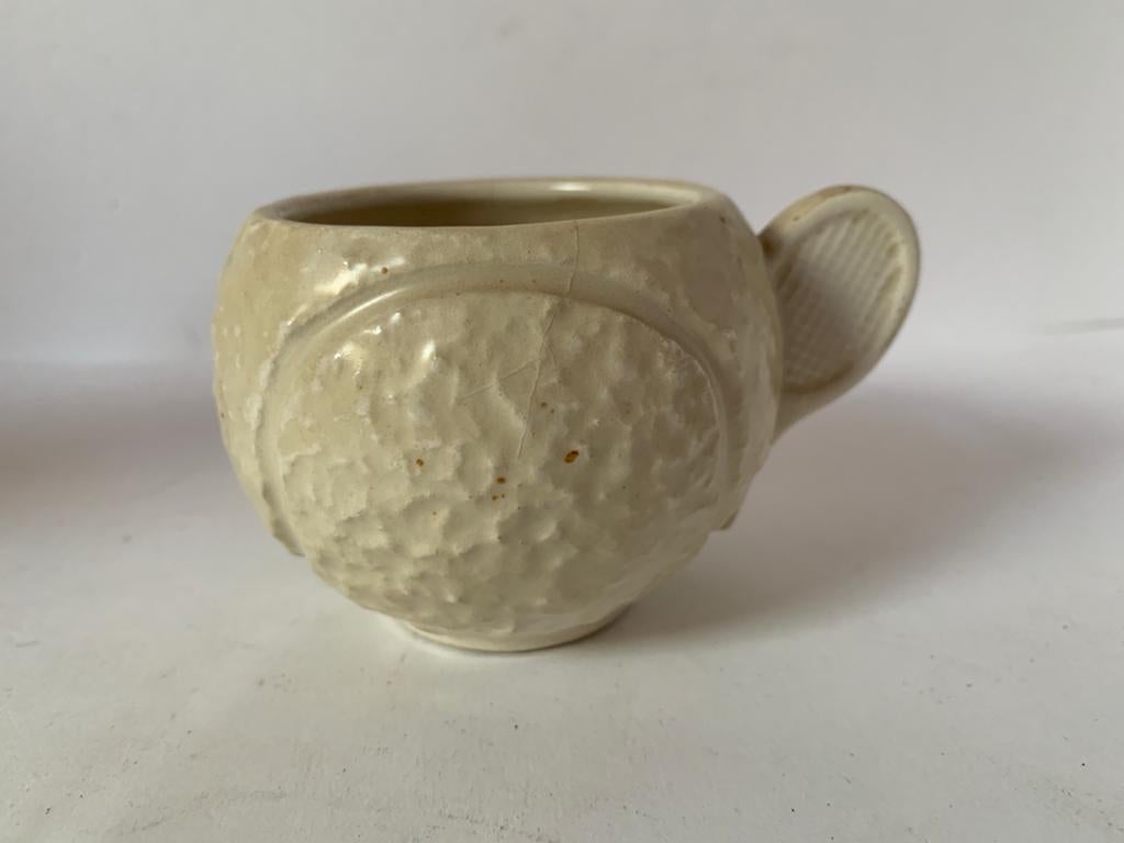 Unieke Tennisbal Mok - Vintage Keramiek Portugal, Antiek en Kunst, Ophalen of Verzenden