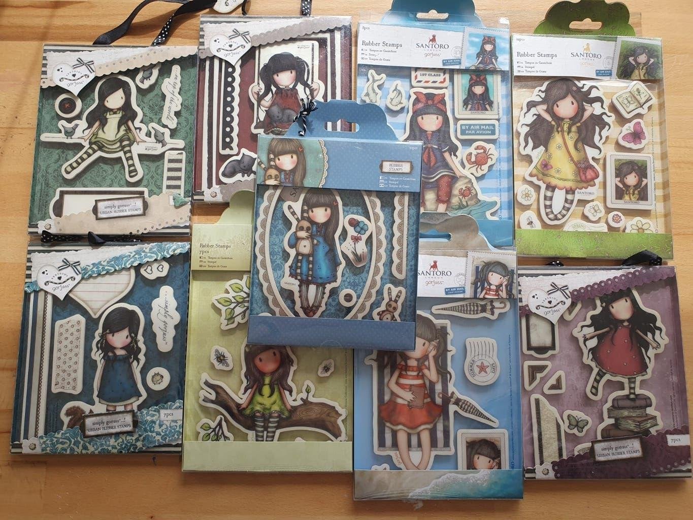 Grote collectie stempels en Santoro Gorjuss stempels, Ophalen of Verzenden, Zo goed als nieuw, Clearstamp
