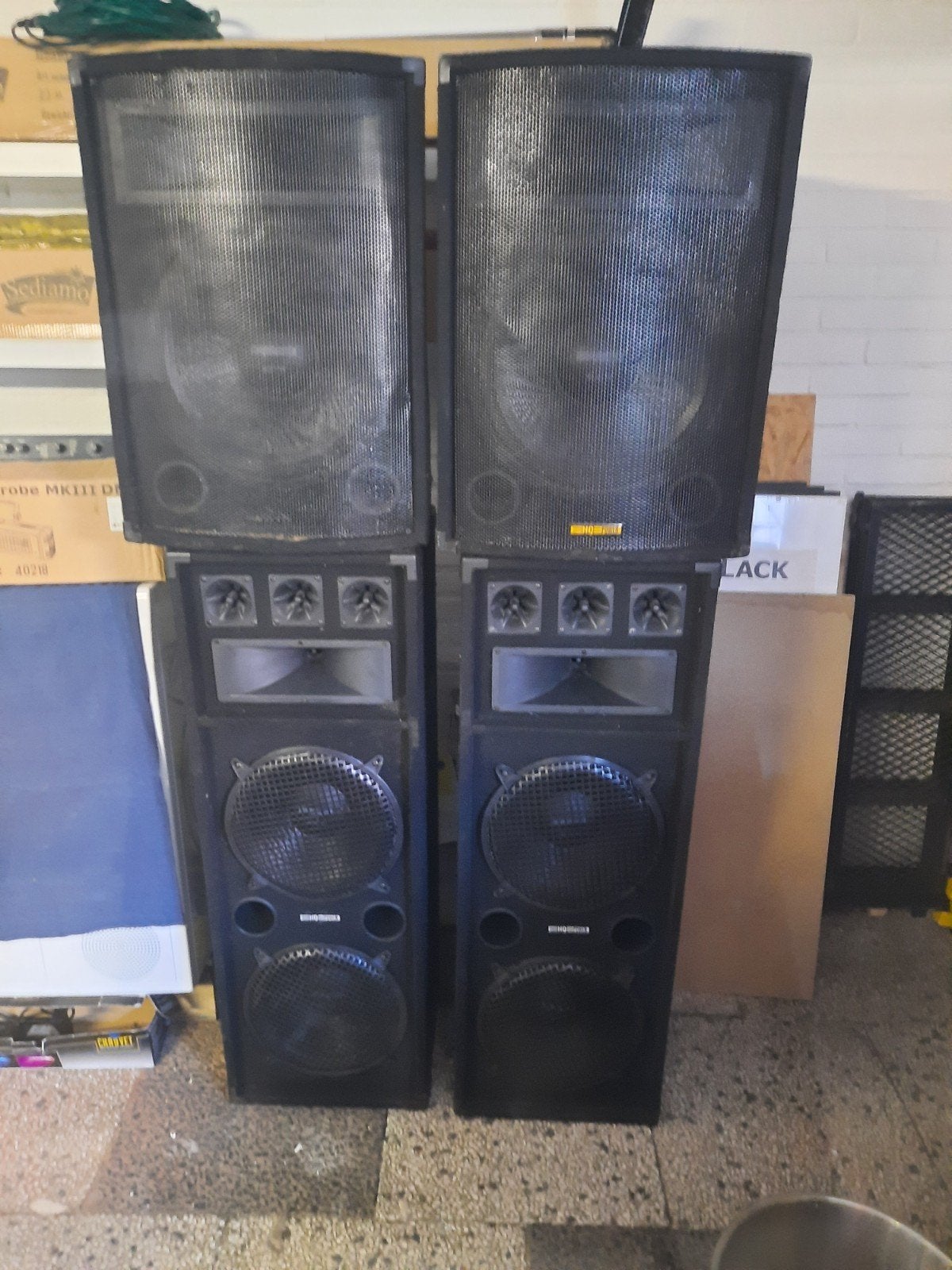 hq power speakers, Muziek en Instrumenten, Dj-sets en Draaitafels, Ophalen, Gebruikt, Overige merken