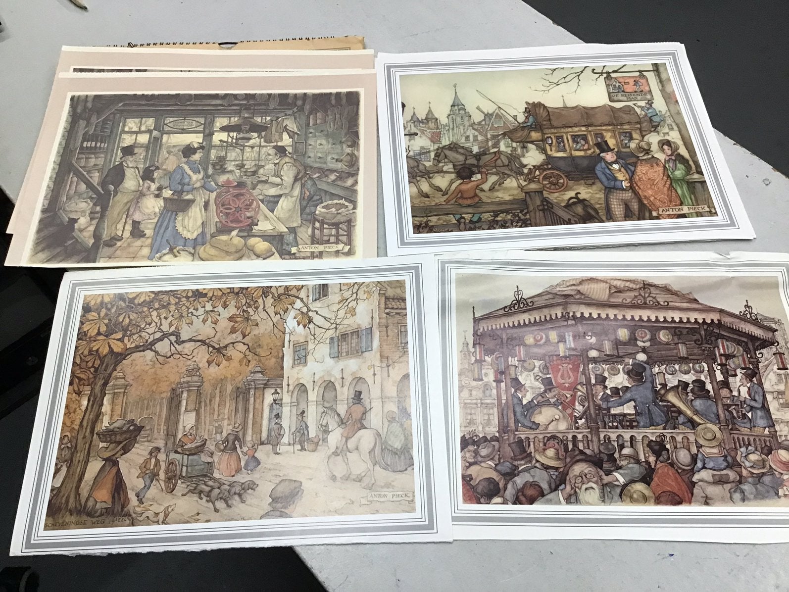 Verzameling van Anton Pieck aender, platen, Verzamelen, Ophalen, Zo goed als nieuw, Overige onderwerpen