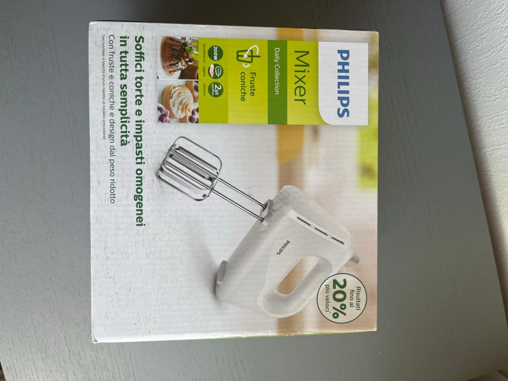 Philips Daily Collection Mixer HR3700/00 - Nieuw in doos, Witgoed en Apparatuur, Keukenmixers, Nieuw, Minder dan 1 liter, 2 snelheden