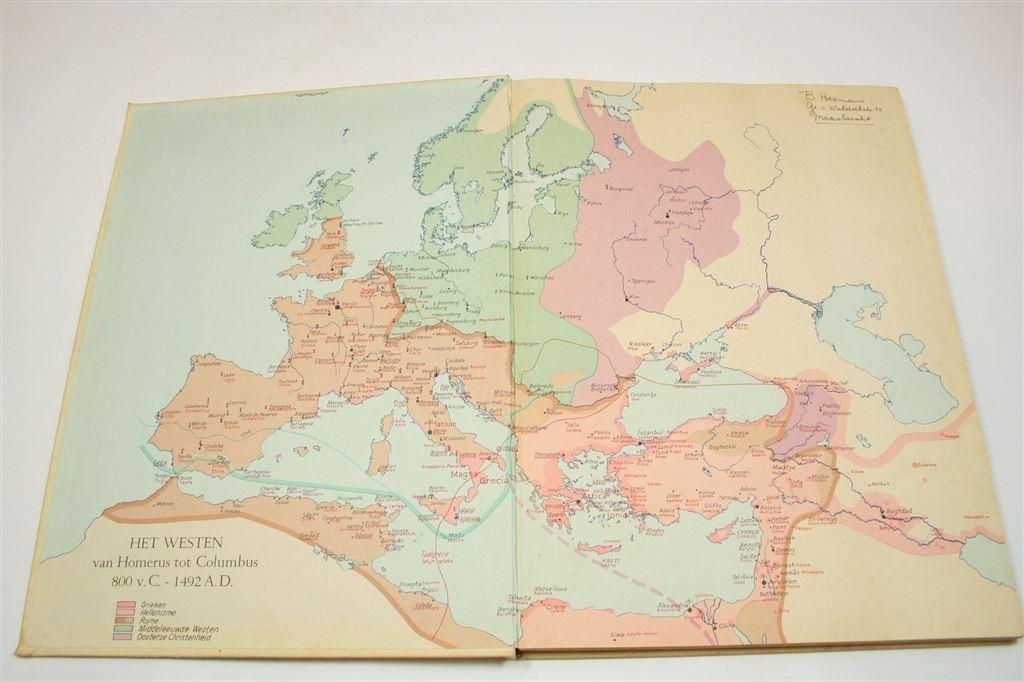 Atlas van de Westerse Beschaving — Vintage Cultuuratlas 1951, Ophalen of Verzenden, Gelezen, Europa