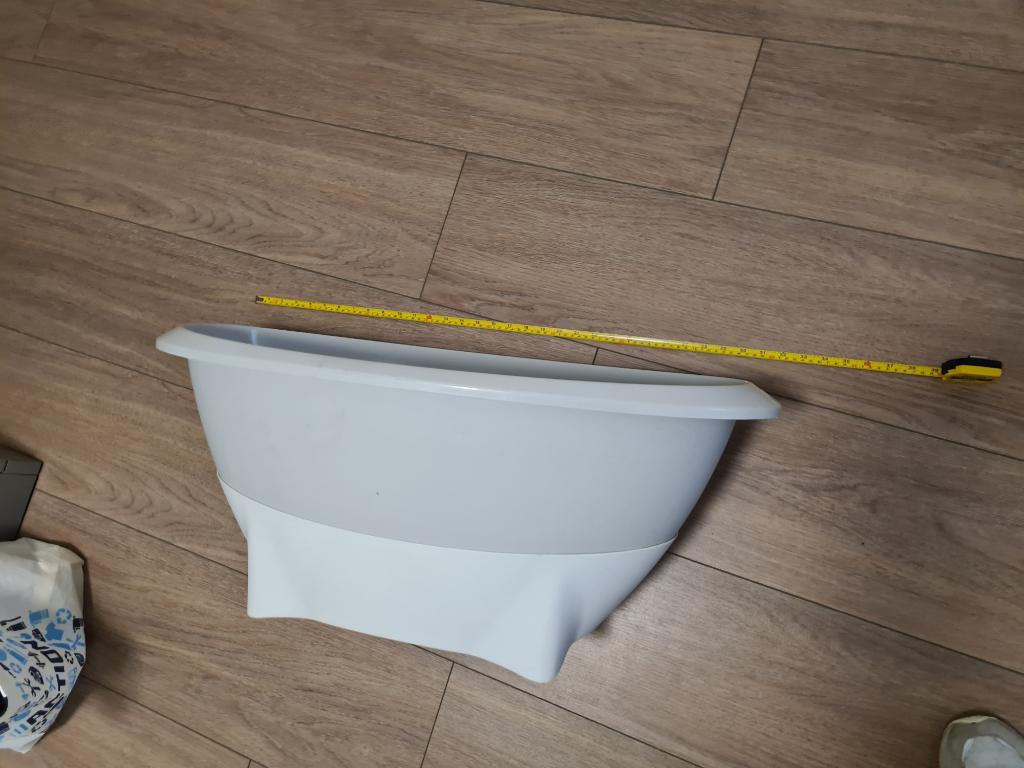 handig badje met vlakke onderkant  voor op de plaats, Ophalen of Verzenden, Zo goed als nieuw, Badje, Bébé-jou