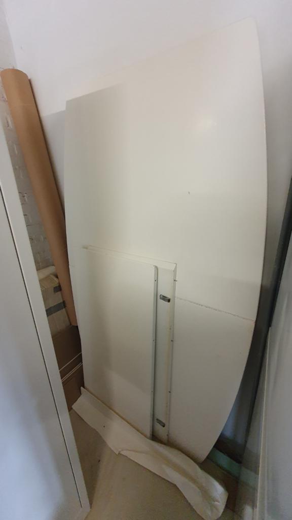 Uitschuifbare eettafel met 2 verlengstukken, Ophalen, Overige materialen, Gebruikt, 50 tot 100 cm