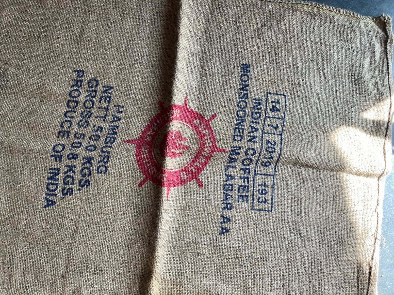 Koffiezakken jute, Hobby en Vrije tijd, Stoffen en Lappen, Ophalen, Katoen, 120 cm of meer