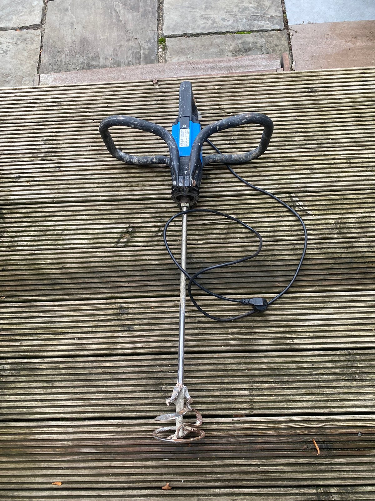Meng beton mixer Berg machine 1100 w mortel cement verf, Ophalen of Verzenden, Zo goed als nieuw