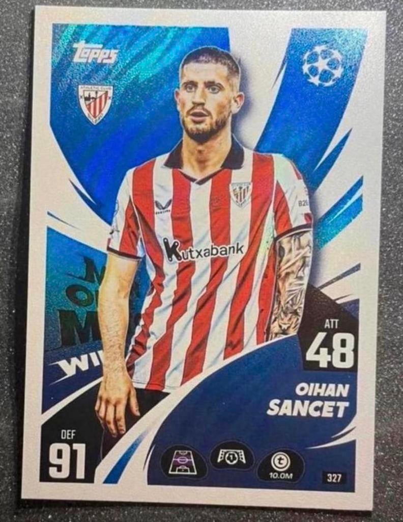 Topps MA 25/26    MotM WILDCARD    SANCET    ATHLETIC CLUB, Verzenden, Zo goed als nieuw, Plaatje