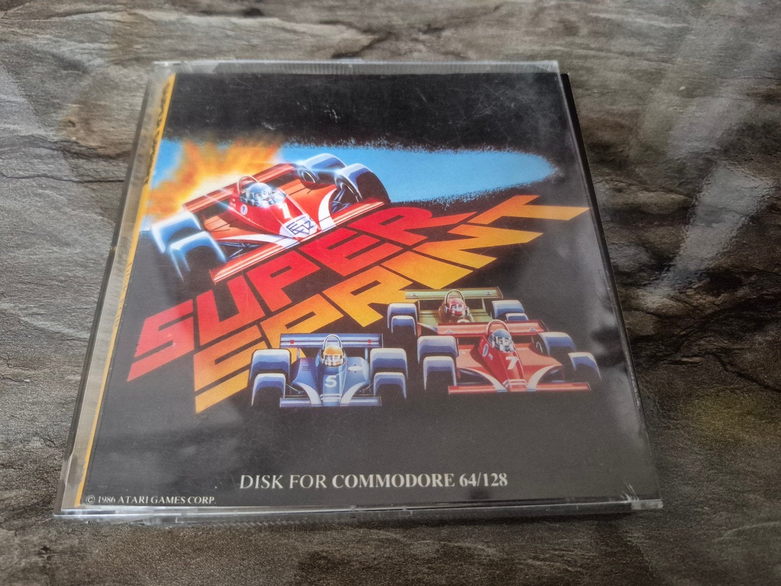 Super Sprint - Commodore 64/128 (Atari Games Corp), Ophalen of Verzenden