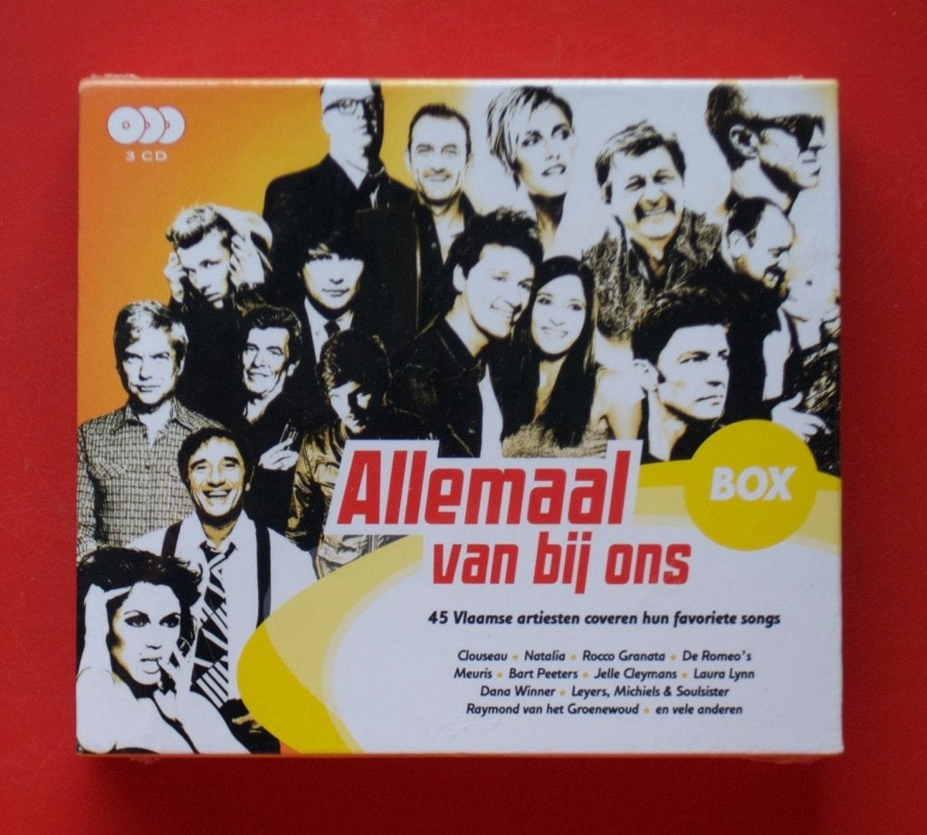 Allemaal van bij ons: 45 Vlaamse artiesten coveren songs, Ophalen of Verzenden, Zo goed als nieuw, Nederlandstalig, Boxset