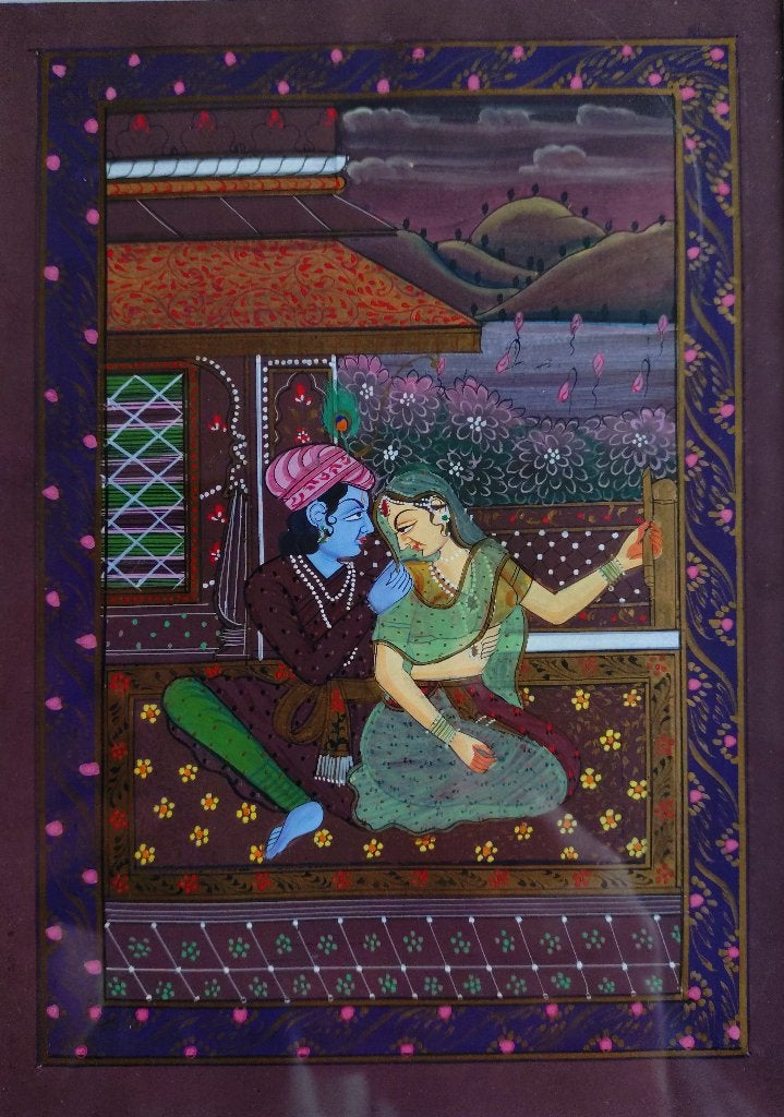 = liefdespaar = ==INDIA==c a 1900/1920==gemengde techniek, Ophalen of Verzenden