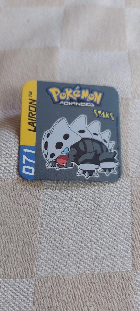 magneet speelgoed pokemon panini staks Lairon 2003, Ophalen of Verzenden, Nieuw, Overige merken