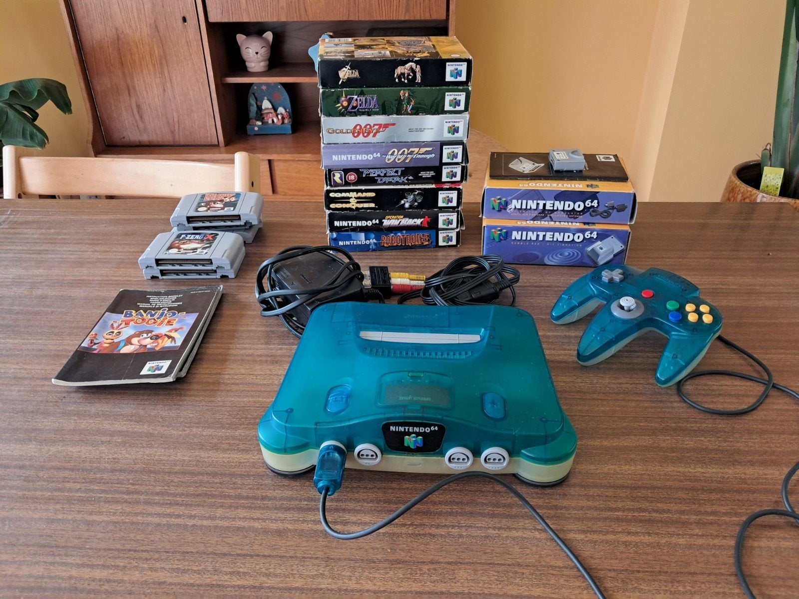 Nintendo 64 met 13 spellen en toebehoren, Ophalen, Gebruikt, Met 1 controller, Met games