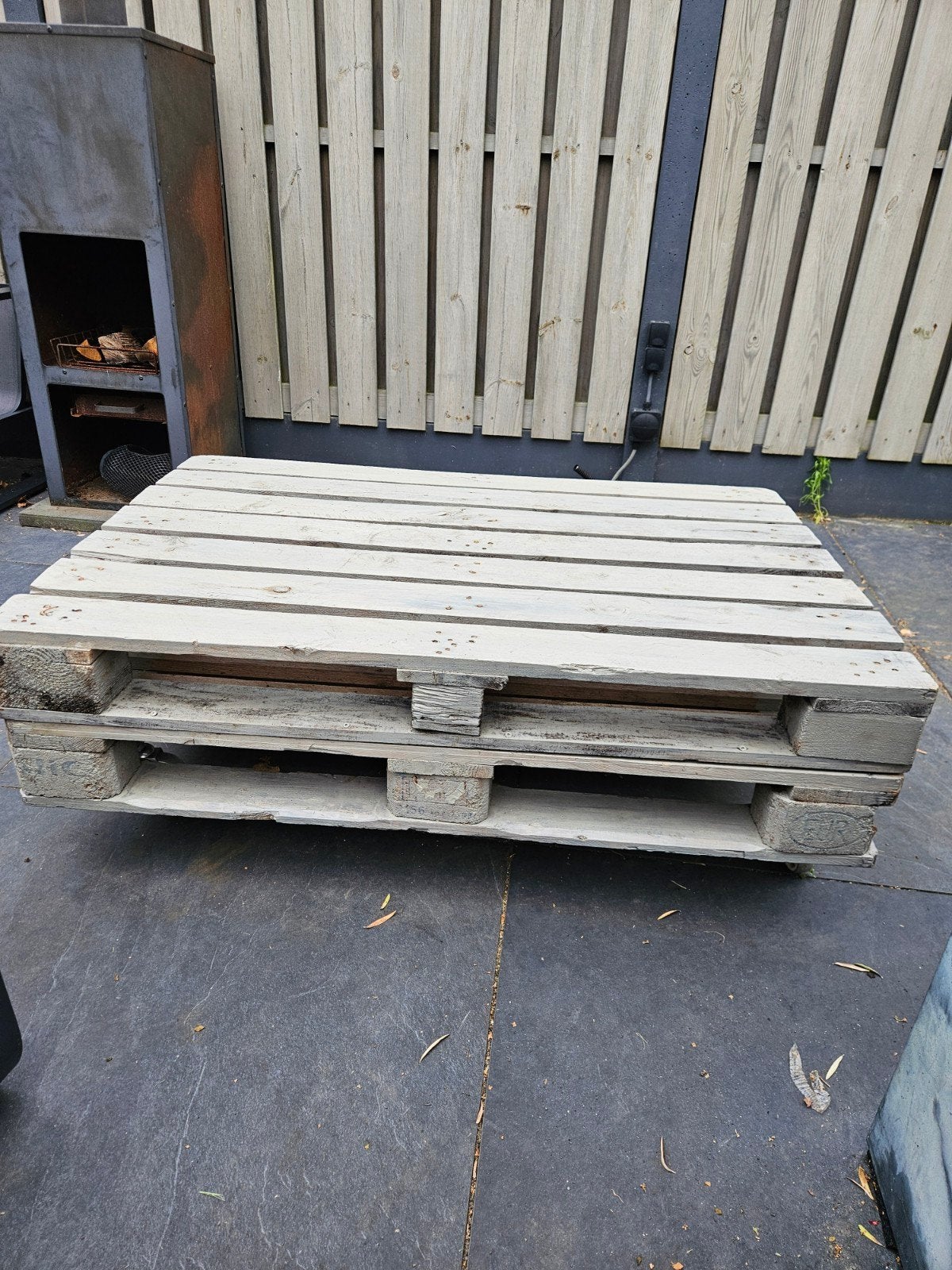 Gratis af te halen pallet tafel, Ophalen