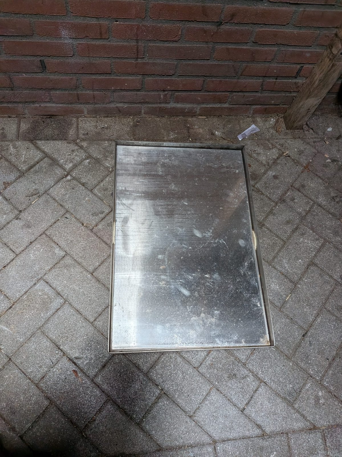 Metalen transportkar op wielen, 100 liter of meer, Ophalen, Gebruikt, Transportkar
