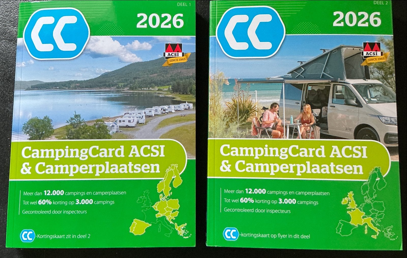 CampingCard ACSI & Camperplaatsen 2026 (2 delen), Overige merken, Budget, Europa, Nieuw