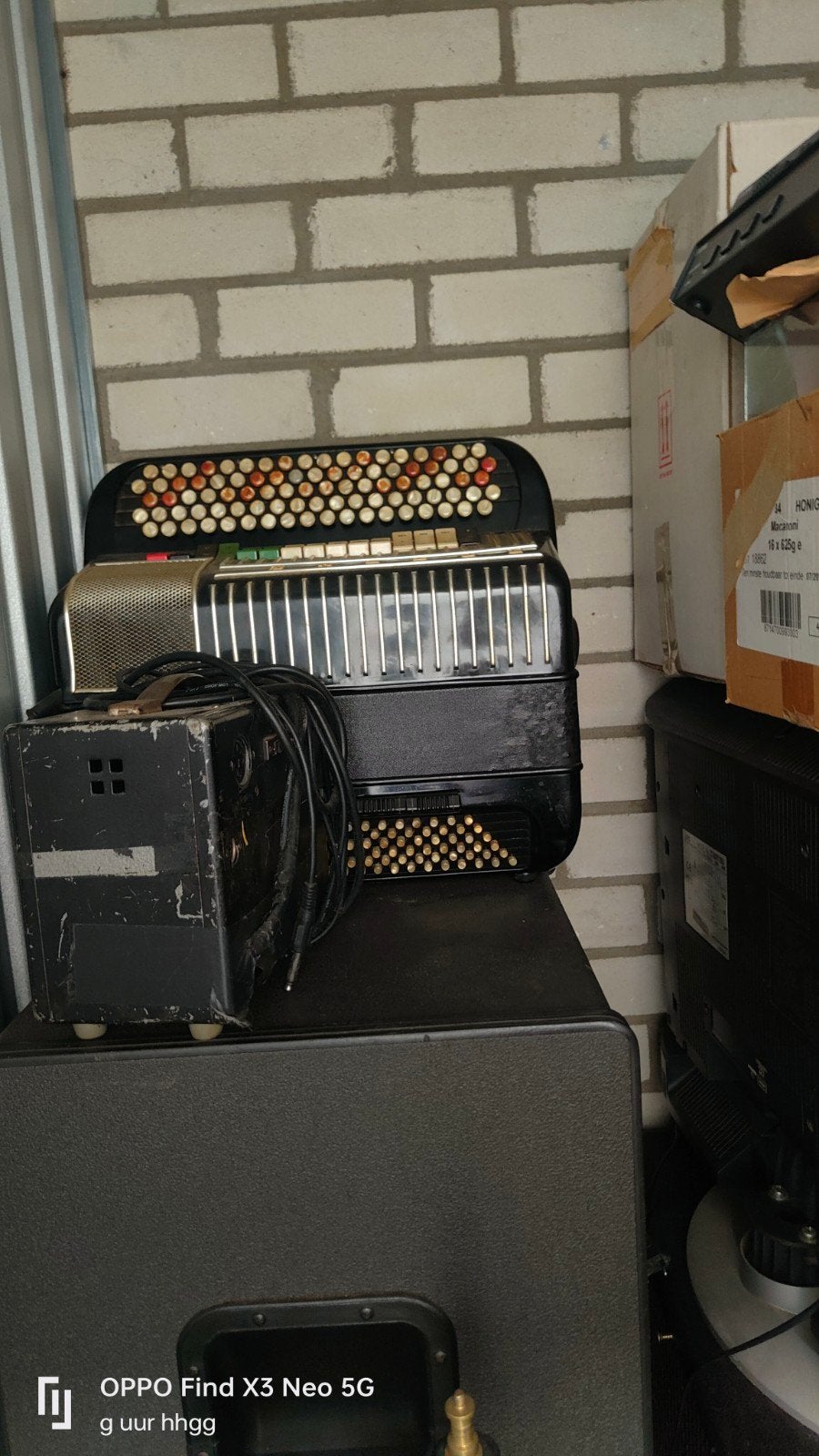 Hohner Electravox met omvormer - Nostalgisch accordeon, Muziek en Instrumenten, Accordeons, Ophalen, Gebruikt, Knopaccordeon, Hohner