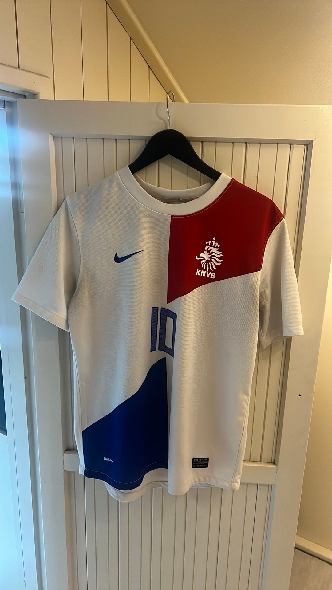 Nike KNVB Nederland Uitshirt WK 2014 Sneijder Handtekening, Ophalen of Verzenden, Zo goed als nieuw, Oranje, Voetbal