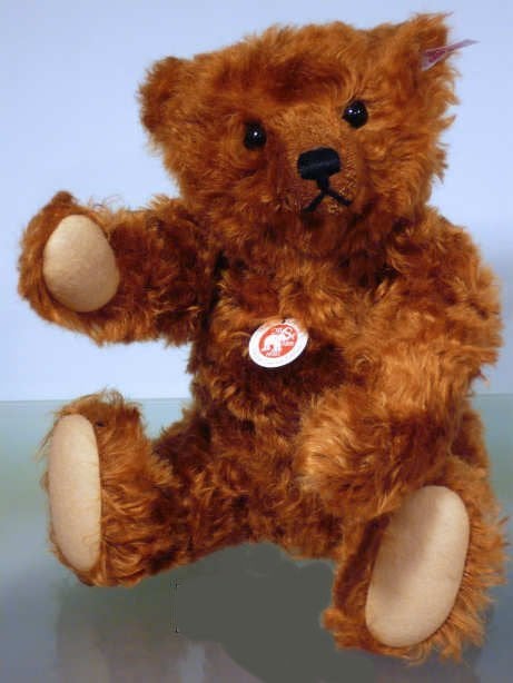 Steiff 035883 VINCENT TEDDYBEER KASTANJEBRUIN MOHAIR 2011, Ophalen of Verzenden, Nieuw, Stoffen beer, Steiff