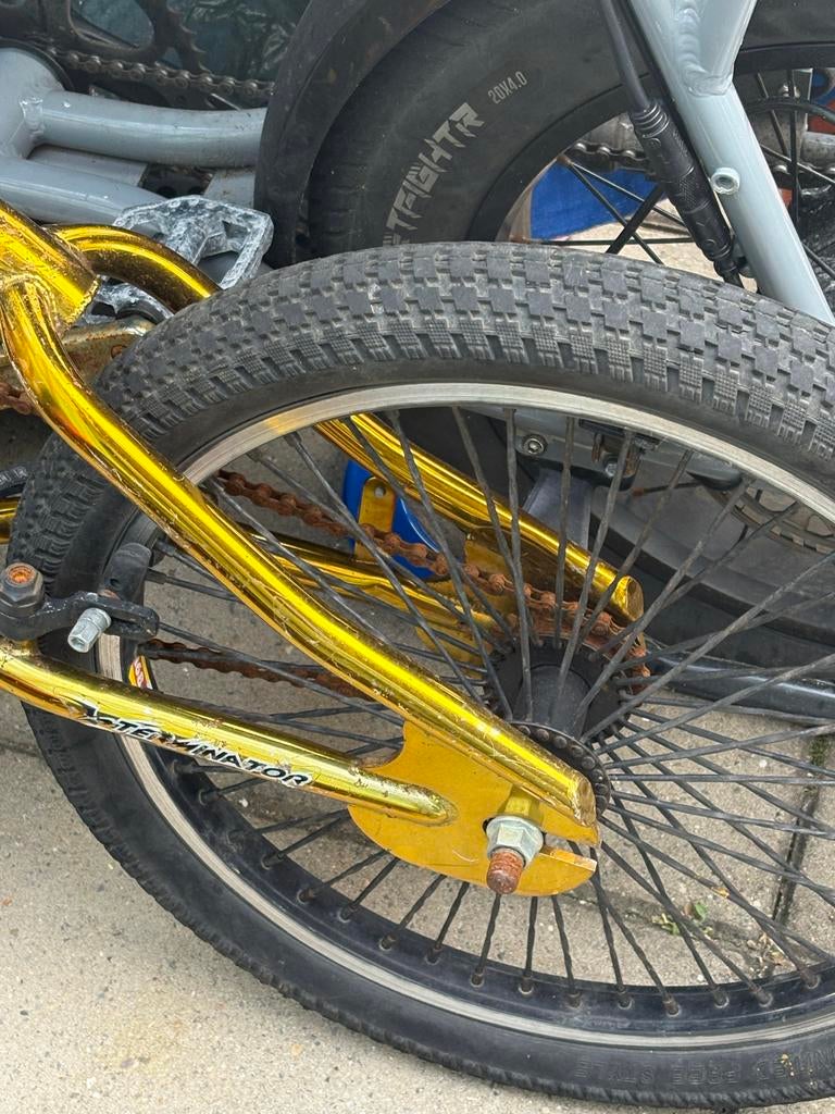 Redy Terminator BMX Fiets - Goudkleurig, Fietsen en Brommers, Gebruikt, Staal, Velgrem, 20 tot 24 inch