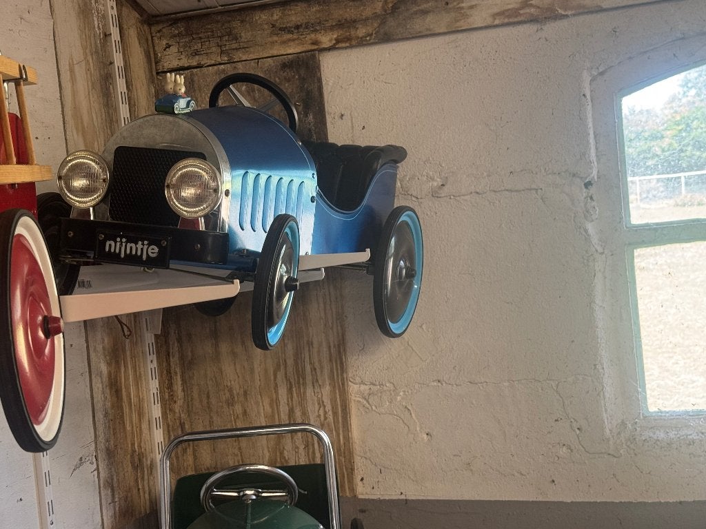 stoere blauwe coole trapauto, Kinderen en Baby's, Speelgoed | Buiten | Voertuigen en Loopfietsen, Ophalen of Verzenden, Zo goed als nieuw